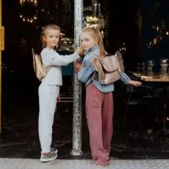 CARAMEL & CIE Cartable Maternelle Pailleté Papillon Corail -Sorties et bagagerie boutique cartable maternelle paillete papillon corail 6