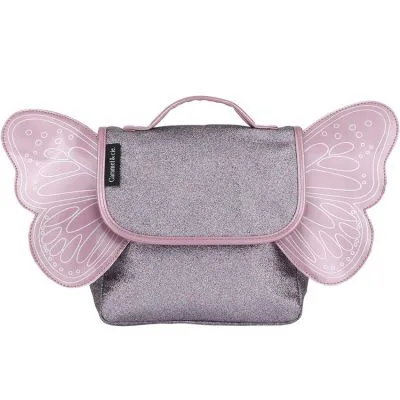 CARAMEL & CIE Cartable Maternelle Pailleté Papillon Violet 3 CARAMEL & CIE Cartable Maternelle Pailleté Papillon Violet
