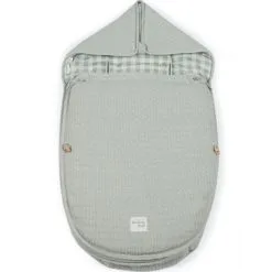 Walking Mum Chancelière Pour Nacelle & Siège Auto Gr 0 Hiver Vichy Vert (0-24 Mois)