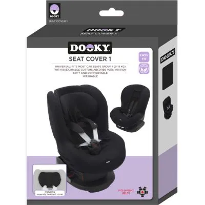Dooky Housse Pour Siège Auto Noir (groupe 1) 7 Dooky Housse Pour Siège Auto Noir (groupe 1) – Image 5
