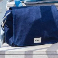 BEBEL Mini Sac à Langer Jean Foncé -Sorties et bagagerie boutique mini sac a langer jean fonce 3