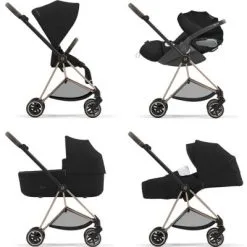 CYBEX Nacelle Lux Carry Cot Priam Deep Black -Sorties et bagagerie boutique nacelle lux carry cot priam deep black 11