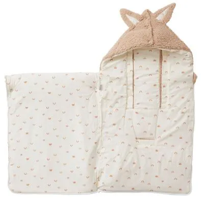 BB&CO Nid D'ange En Fourrure Beige Arc-en-ciel (0-6 Mois) 4 BB&CO Nid D'ange En Fourrure Beige Arc-en-ciel (0-6 Mois) – Image 2