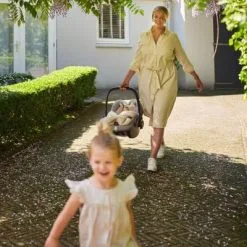 Jollein Nid D'ange Passe Sangle Basic Knit Stone Nougat -Sorties et bagagerie boutique nid d ange passe sangle basic knit stone nougat 8