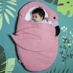 Baby Bites Nid D'ange Passe Sangle Flamant Rose (80 Cm) -Sorties et bagagerie boutique nid d ange passe sangle flamant rose 80 cm 4