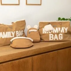 Childhome Sac à Anses Family Bag Effet Suédine -Sorties et bagagerie boutique sac a anses family bag effet suedine 11