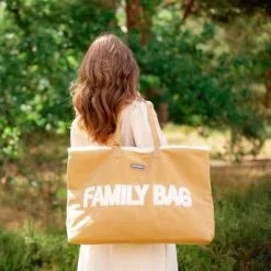 Childhome Sac à Anses Family Bag Effet Suédine -Sorties et bagagerie boutique sac a anses family bag effet suedine 4