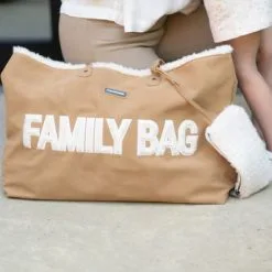 Childhome Sac à Anses Family Bag Effet Suédine -Sorties et bagagerie boutique sac a anses family bag effet suedine 9