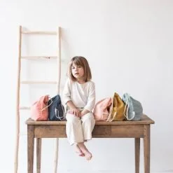 Les Griottes Sac à Dos à Ficelles Jaune Moutarde (personnalisable) -Sorties et bagagerie boutique sac a dos a ficelles jaune moutarde personnalisable 7