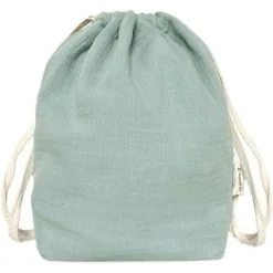 Sorties et bagagerie boutique -Sorties et bagagerie boutique sac a dos a ficelles vert amande personnalisable 2