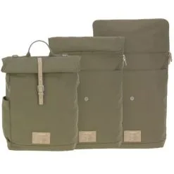 LÄSSIG Sac à Dos à Langer En Polyester Recyclé Green Label Rolltop Olive -Sorties et bagagerie boutique sac a dos a langer en polyester recycle green label rolltop olive 6