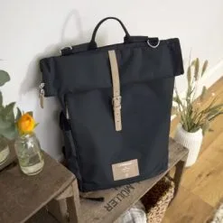 LÄSSIG Sac à Dos à Langer En Polyester Recyclé Rolltop Bleu Nuit 34 LÄSSIG Sac à Dos à Langer En Polyester Recyclé Rolltop Bleu Nuit -Sorties et bagagerie boutique sac a dos a langer en polyester recycle rolltop bleu nuit 14