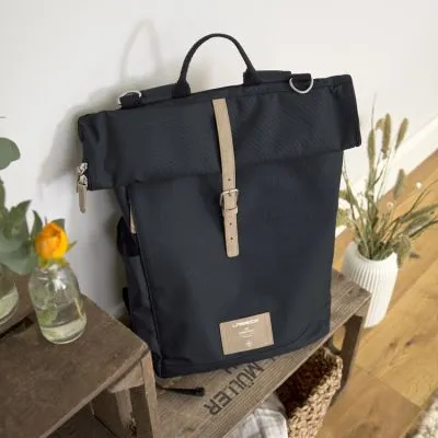 LÄSSIG Sac à Dos à Langer En Polyester Recyclé Rolltop Bleu Nuit 16 LÄSSIG Sac à Dos à Langer En Polyester Recyclé Rolltop Bleu Nuit – Image 14