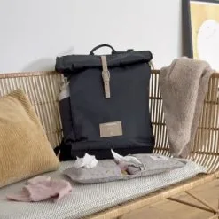 LÄSSIG Sac à Dos à Langer En Polyester Recyclé Rolltop Bleu Nuit 35 LÄSSIG Sac à Dos à Langer En Polyester Recyclé Rolltop Bleu Nuit -Sorties et bagagerie boutique sac a dos a langer en polyester recycle rolltop bleu nuit 15