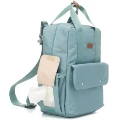 BABYMEL Sac à Dos à Langer Georgi Eco Bleu Aqua -Sorties et bagagerie boutique sac a dos a langer georgi eco bleu aqua 4