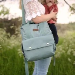 BABYMEL Sac à Dos à Langer Georgi Eco Bleu Aqua -Sorties et bagagerie boutique sac a dos a langer georgi eco bleu aqua 8