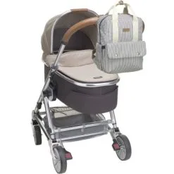 BABYMEL Sac à Dos à Langer Georgi Eco Rayures Blanc Et Marine -Sorties et bagagerie boutique sac a dos a langer georgi eco rayures blanc et marine 7