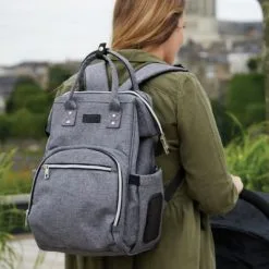 Tinéo Sac à Dos à Langer Gris 27 Tinéo Sac à Dos à Langer Gris -Sorties et bagagerie boutique sac a dos a langer gris 13