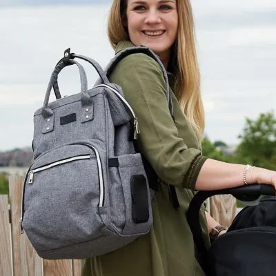 Tinéo Sac à Dos à Langer Gris 9 Tinéo Sac à Dos à Langer Gris – Image 7