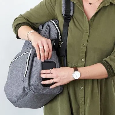 Tinéo Sac à Dos à Langer Gris 11 Tinéo Sac à Dos à Langer Gris – Image 9