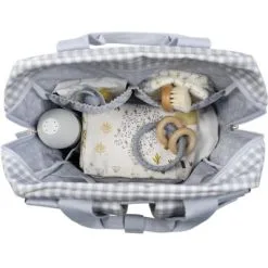 Walking Mum Sac à Dos à Langer I Love Vichy Gris -Sorties et bagagerie boutique sac a dos a langer i love vichy gris 15