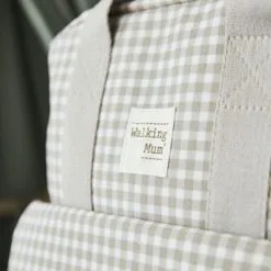 Walking Mum Sac à Dos à Langer I Love Vichy Gris -Sorties et bagagerie boutique sac a dos a langer i love vichy gris 18