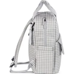 Walking Mum Sac à Dos à Langer I Love Vichy Gris -Sorties et bagagerie boutique sac a dos a langer i love vichy gris 4