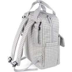 Walking Mum Sac à Dos à Langer I Love Vichy Gris -Sorties et bagagerie boutique sac a dos a langer i love vichy gris 5