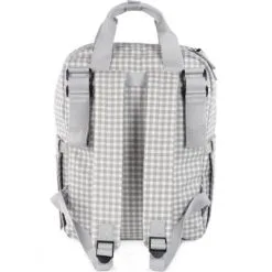 Walking Mum Sac à Dos à Langer I Love Vichy Gris -Sorties et bagagerie boutique sac a dos a langer i love vichy gris 6