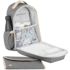 BabyMoov Sac à Dos à Langer Pyla Smokey -Sorties et bagagerie boutique sac a dos a langer pyla smokey 3