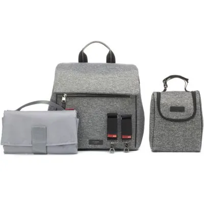 Storksak Sac à Dos à Langer St James Scuba Gris Chiné 3 Storksak Sac à Dos à Langer St James Scuba Gris Chiné