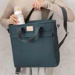 Nobodinoz Sac à Dos à Langer Waterproof Baby On The Go Carbon Blue -Sorties et bagagerie boutique sac a dos a langer waterproof baby on the go carbon blue 12