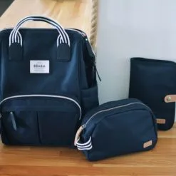 Beaba Sac à Dos à Langer Wellington Bleu Marine -Sorties et bagagerie boutique sac a dos a langer wellington bleu marine 9