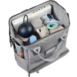 Beaba Sac à Dos à Langer Wellington Gris Chiné 15 Beaba Sac à Dos à Langer Wellington Gris Chiné -Sorties et bagagerie boutique sac a dos a langer wellington gris chine 6