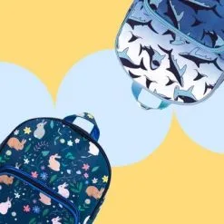 CARAMEL & CIE Sac à Dos Bébé Lapin Bleu -Sorties et bagagerie boutique sac a dos bebe lapin bleu 5