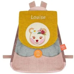 L'oiseau Bateau Sac à Dos Bébé Madame Ours (personnalisable)