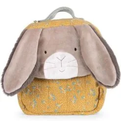 Moulin Roty Sac à Dos Lapin Ocre Trois Petits Lapins -Sorties et bagagerie boutique sac a dos lapin ocre trois petits lapins 3