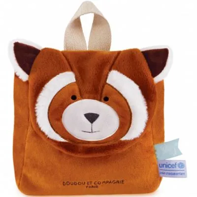 DOUDOU ET COMPAGNIE Sac à Dos UNICEF Panda Roux 3 DOUDOU ET COMPAGNIE Sac à Dos UNICEF Panda Roux
