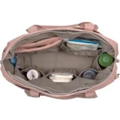 LÄSSIG Sac à Langer à Anses En Coton Bio Green Label Rose Poudré -Sorties et bagagerie boutique sac a langer a anses en coton bio green label rose poudre 2