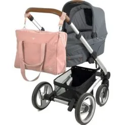 LÄSSIG Sac à Langer à Anses En Coton Bio Green Label Rose Poudré -Sorties et bagagerie boutique sac a langer a anses en coton bio green label rose poudre 6