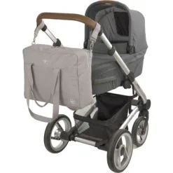 LÄSSIG Sac à Langer à Anses En Coton Bio Green Label Taupe -Sorties et bagagerie boutique sac a langer a anses en coton bio green label taupe 6