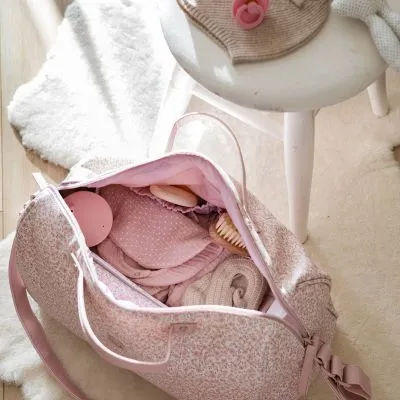 Pasito A Pasito Sac à Langer à Anses Flower Mellow Rose 9 Pasito A Pasito Sac à Langer à Anses Flower Mellow Rose – Image 7