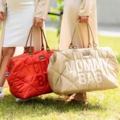 Childhome Sac à Langer à Anses Mommy Bag Matelassé Beige -Sorties et bagagerie boutique sac a langer a anses mommy bag matelasse beige 13