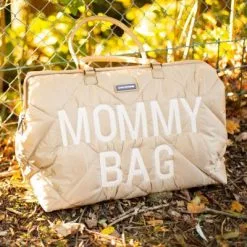 Childhome Sac à Langer à Anses Mommy Bag Matelassé Beige -Sorties et bagagerie boutique sac a langer a anses mommy bag matelasse beige 14