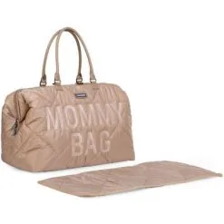 Childhome Sac à Langer à Anses Mommy Bag Matelassé Beige