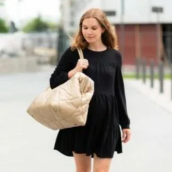 Childhome Sac à Langer à Anses Mommy Bag Matelassé Beige -Sorties et bagagerie boutique sac a langer a anses mommy bag matelasse beige 9