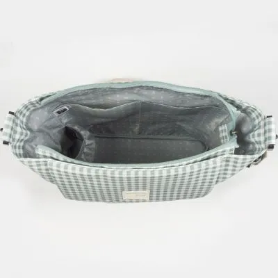 Walking Mum Sac à Langer à Bandoulière I Love Vichy Vert 4 Walking Mum Sac à Langer à Bandoulière I Love Vichy Vert – Image 2