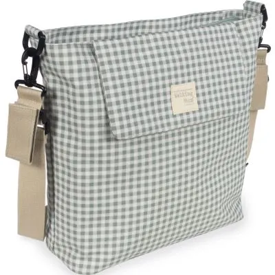 Walking Mum Sac à Langer à Bandoulière I Love Vichy Vert 5 Walking Mum Sac à Langer à Bandoulière I Love Vichy Vert – Image 3