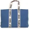 Childhome Sac à Langer Family Bag Signature Canvas Indigo -Sorties et bagagerie boutique sac a langer family bag signature canvas indigo