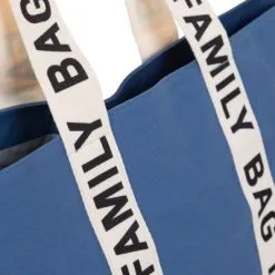 Childhome Sac à Langer Family Bag Signature Canvas Indigo -Sorties et bagagerie boutique sac a langer family bag signature canvas indigo 3